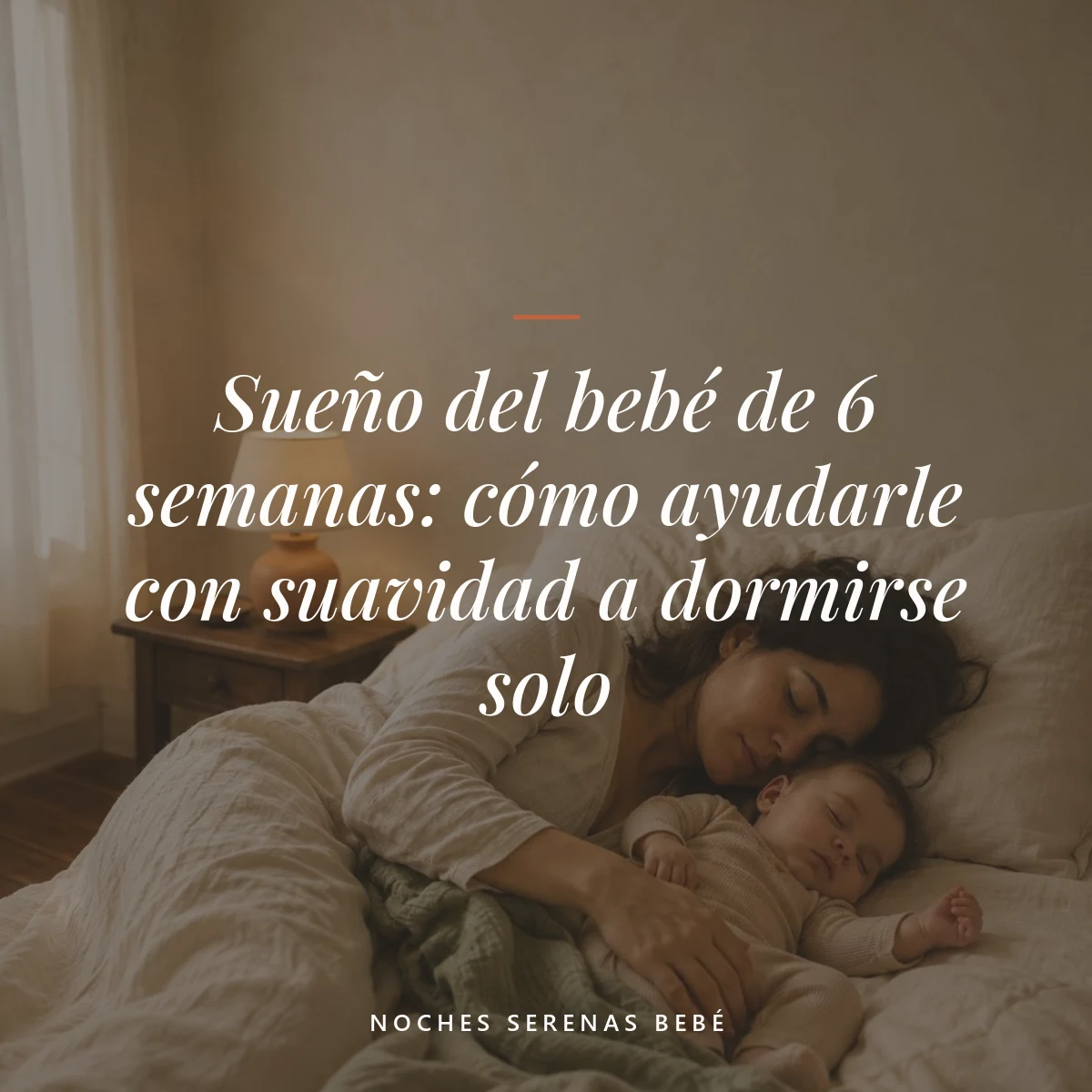 sueño bebé 6 semanas — Sueño del bebé de 6 semanas: cómo ayudarle con suavidad a dormirse solo